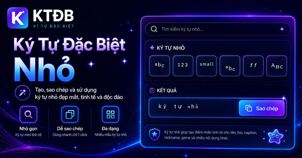 Chữ nhỏ